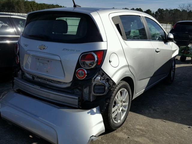 1G1JC6SH4D4160326 - 2013 CHEVROLET SONIC LT SILVER photo 4