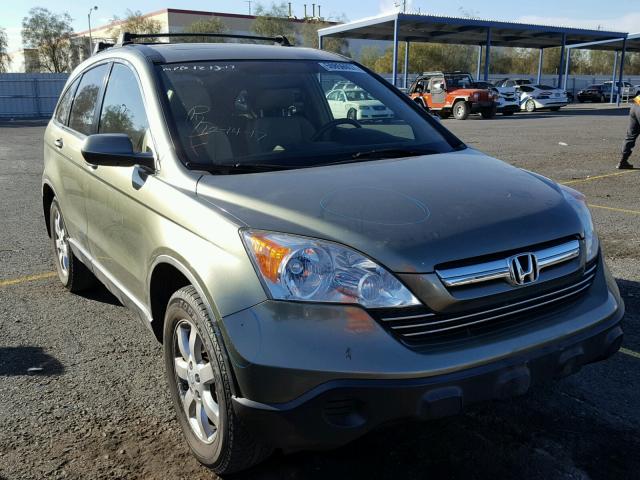 JHLRE38788C030839 - 2008 HONDA CR-V EXL GREEN photo 1