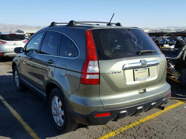 JHLRE38788C030839 - 2008 HONDA CR-V EXL GREEN photo 3