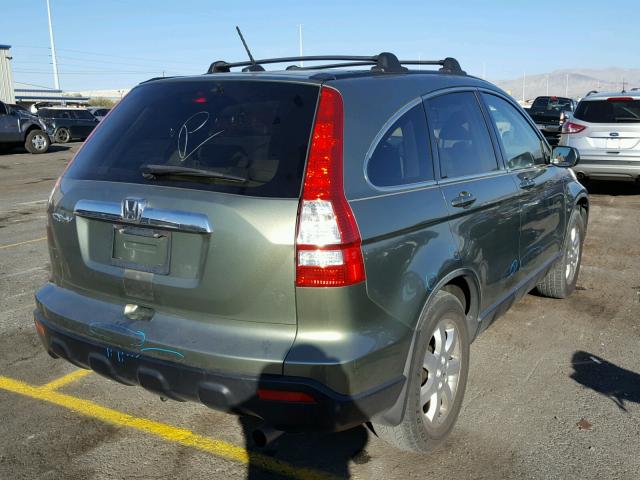 JHLRE38788C030839 - 2008 HONDA CR-V EXL GREEN photo 4