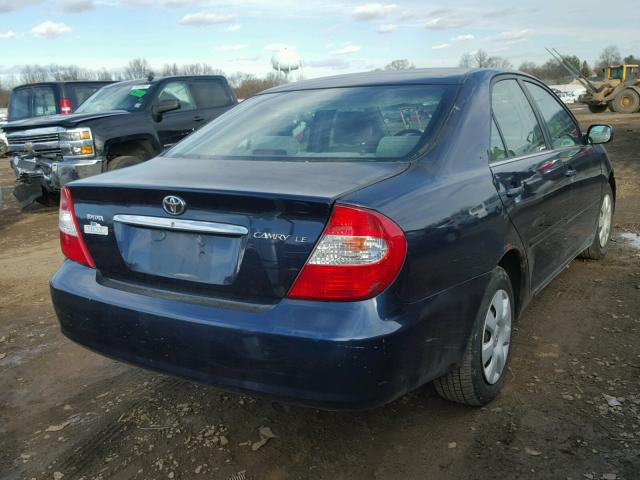 4T1BE32K13U241990 - 2003 TOYOTA CAMRY LE 蓝色 照片 4