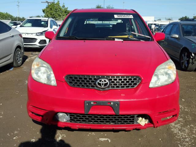 2T1KR32E43C129409 - 2003 TOYOTA COROLLA MA RED photo 9