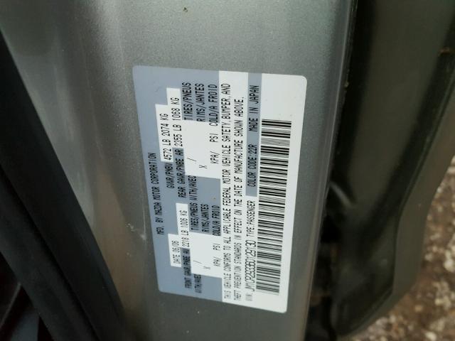 JM1CR293360129130 - 2006 MAZDA 5 SILVER photo 10