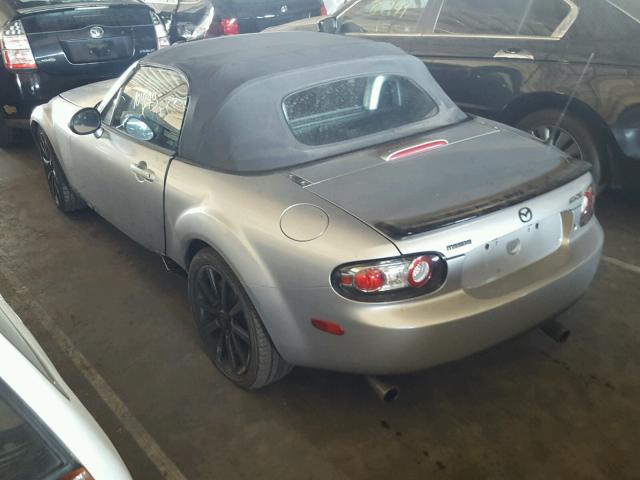 JM1NC25F170126464 - 2007 MAZDA MX-5 MIATA SILVER photo 3