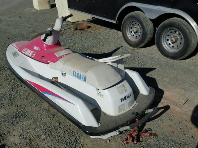 YAMA1893H192 - 1991 YAMAHA JET SKI WHITE photo 3