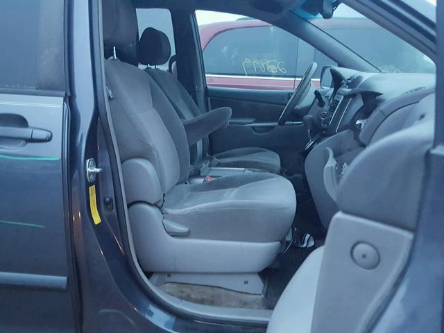 5TDZA23C56S530752 - 2006 TOYOTA SIENNA CE BLUE photo 5