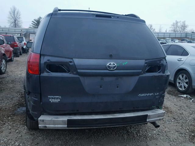 5TDZA23C56S530752 - 2006 TOYOTA SIENNA CE BLUE photo 9