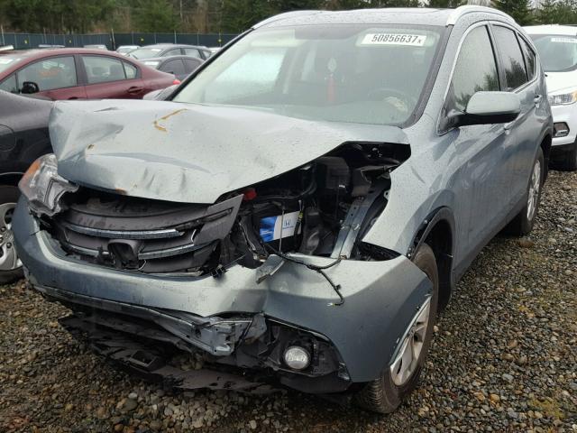 JHLRM4H76CC007450 - 2012 HONDA CR-V EXL GRAY photo 2