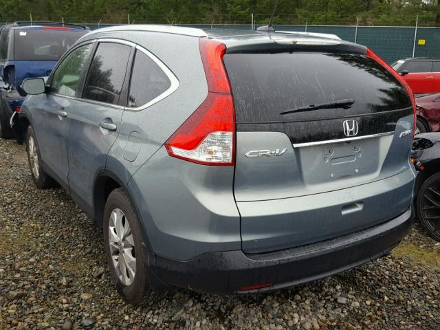 JHLRM4H76CC007450 - 2012 HONDA CR-V EXL GRAY photo 3