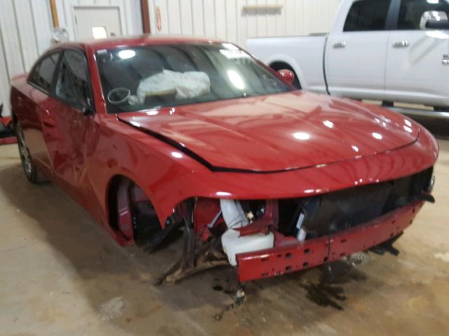 2C3CDXJG4FH926559 - 2015 DODGE CHARGER SX RED photo 1