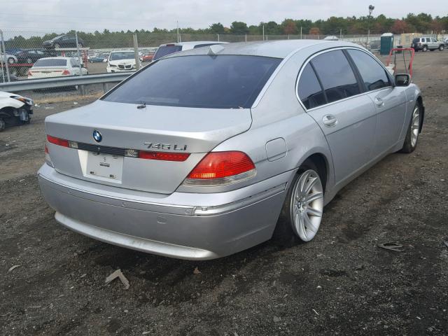 WBAGN63444DS48006 - 2004 BMW 745 LI SILVER photo 4