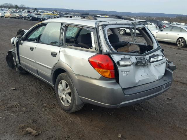 4S4BP61C157333947 - 2005 SUBARU LEGACY OUT SILVER photo 3