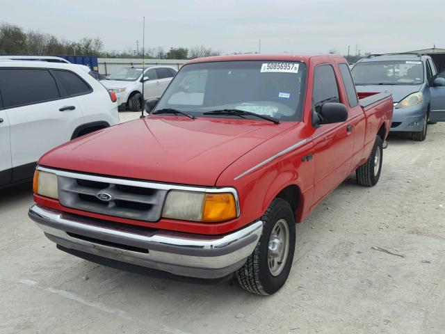 1FTCR14U9TPA72672 - 1996 FORD RANGER SUP RED photo 2