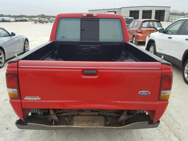 1FTCR14U9TPA72672 - 1996 FORD RANGER SUP RED photo 6