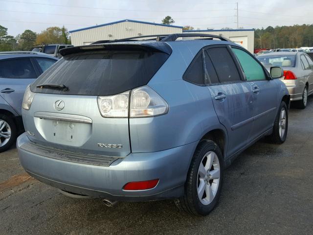 2T2GK31U07C016495 - 2007 LEXUS RX 350 BLUE photo 4