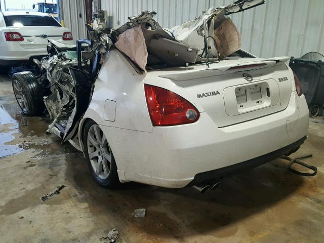 1N4BA41E58C824714 - 2008 NISSAN MAXIMA SE WHITE photo 3