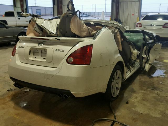 1N4BA41E58C824714 - 2008 NISSAN MAXIMA SE WHITE photo 4