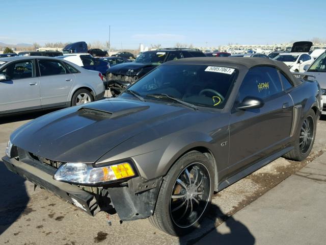 1FAFP45XX2F185604 - 2002 FORD MUSTANG GT GRAY photo 2