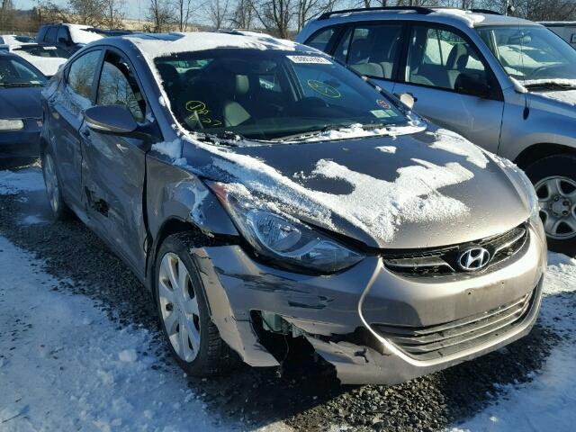 5NPDH4AEXDH206592 - 2013 HYUNDAI ELANTRA GL GRAY photo 1