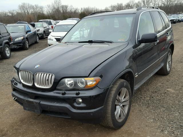 5UXFB53565LV10656 - 2005 BMW X5 4.4I BLACK photo 2