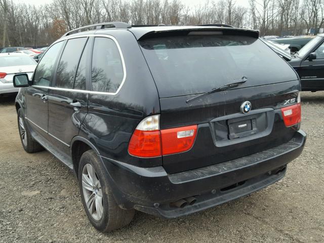 5UXFB53565LV10656 - 2005 BMW X5 4.4I BLACK photo 3