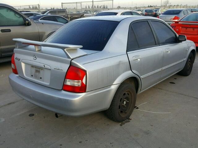 JM1BJ225730142165 - 2003 MAZDA PROTEGE DX SILVER photo 4