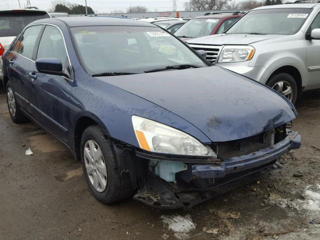 1HGCM56373A015160 - 2003 HONDA ACCORD LX BLUE photo 1