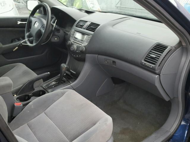 1HGCM56373A015160 - 2003 HONDA ACCORD LX BLUE photo 5