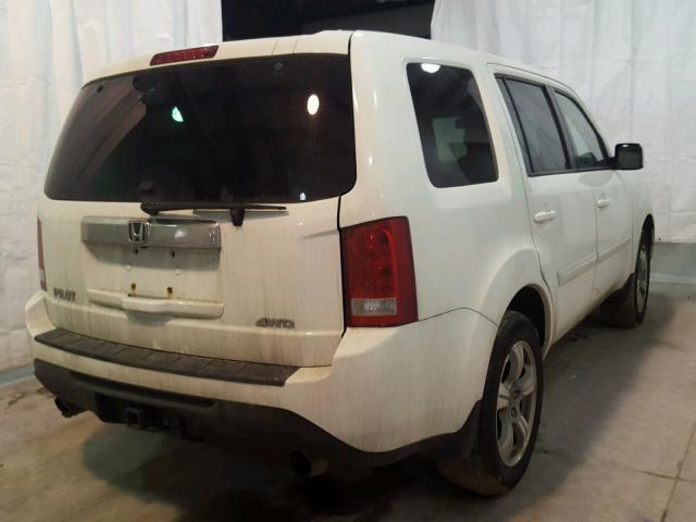 5FNYF4H51CB056530 - 2012 HONDA PILOT EXL WHITE photo 4