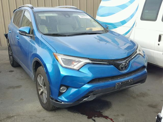 JTMWFREV2HJ118848 - 2017 TOYOTA RAV4 XLE BLUE photo 1