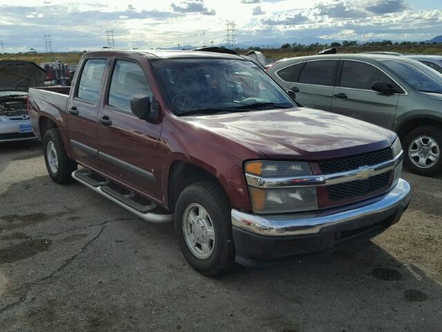 1GCCS13E978196214 - 2007 CHEVROLET COLORADO MAROON photo 1