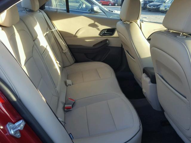 1G11J5SX1DF199659 - 2013 CHEVROLET MALIBU LTZ 红色 照片 6
