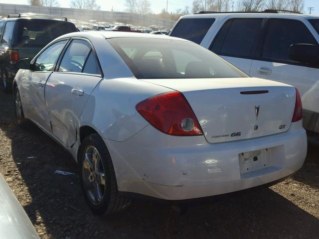 1G2ZH57N684296391 - 2008 PONTIAC G6 GT WHITE photo 3