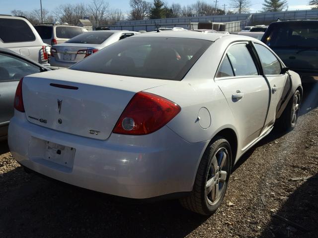 1G2ZH57N684296391 - 2008 PONTIAC G6 GT WHITE photo 4