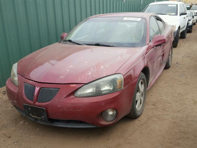 2G2WP552261208377 - 2006 PONTIAC GRAND PRIX RED photo 2