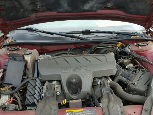 2G2WP552261208377 - 2006 PONTIAC GRAND PRIX RED photo 7