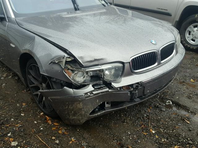 WBAGN63494DS45442 - 2004 BMW 745 LI GRAY photo 9