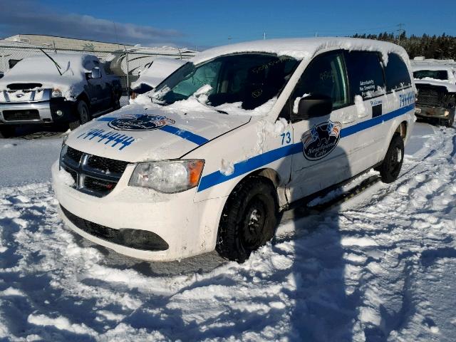 2C4RDGBG6CR311540 - 2012 DODGE GRAND CARA WHITE photo 2