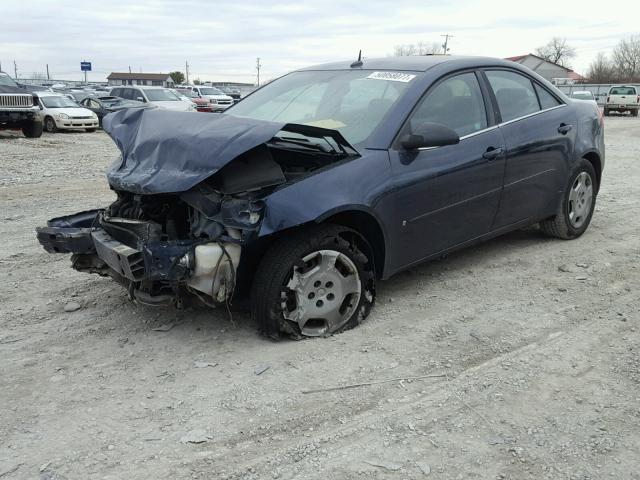 1G2ZF57B384161347 - 2008 PONTIAC G6 VALUE L BLUE photo 2