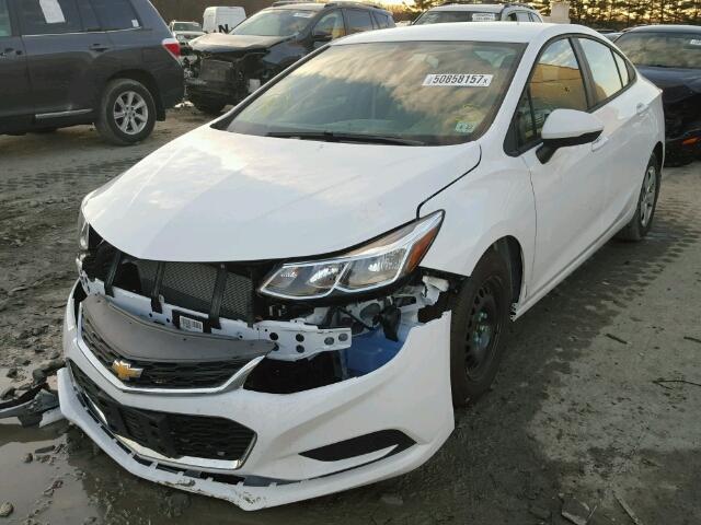 1G1BC5SM9H7188090 - 2017 CHEVROLET CRUZE LS WHITE photo 2