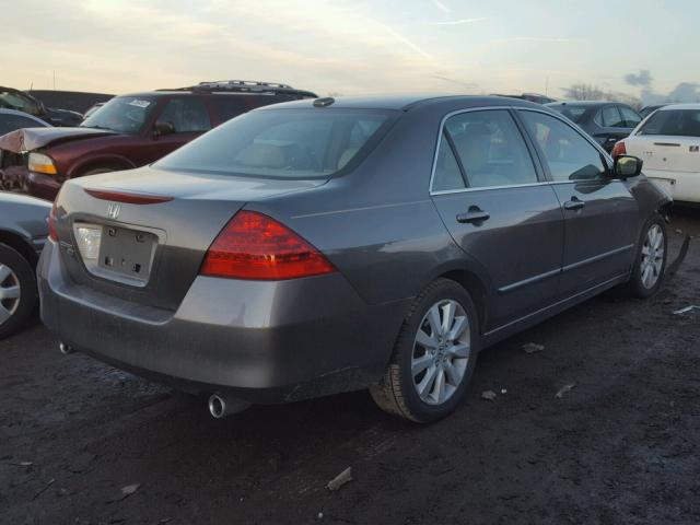 1HGCM66867A072375 - 2007 HONDA ACCORD EX GRAY photo 4