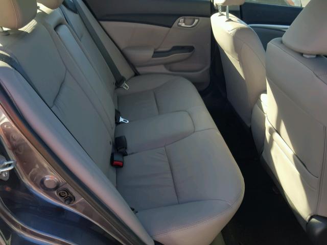 19XFB2F98EE268816 - 2014 HONDA CIVIC EXL GRAY photo 6