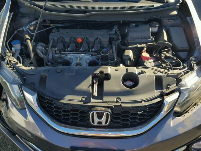 19XFB2F98EE268816 - 2014 HONDA CIVIC EXL GRAY photo 7