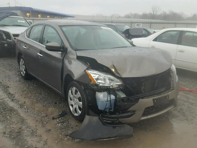 3N1AB7AP3FL642424 - 2015 NISSAN SENTRA S BROWN photo 1