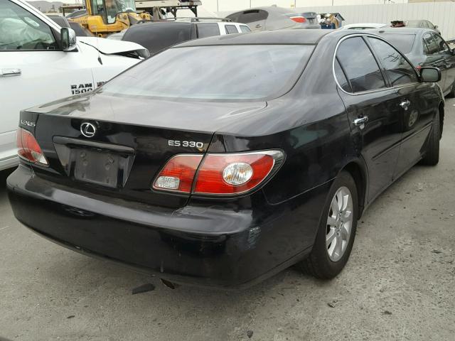 JTHBA30G840017444 - 2004 LEXUS ES 330 BLACK photo 4