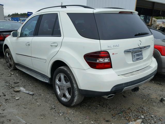 4JGBB86E28A404908 - 2008 MERCEDES-BENZ ML 350 WHITE photo 3