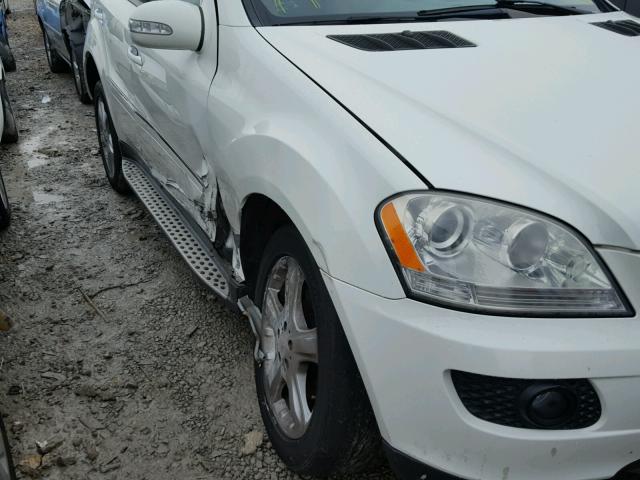 4JGBB86E28A404908 - 2008 MERCEDES-BENZ ML 350 WHITE photo 9