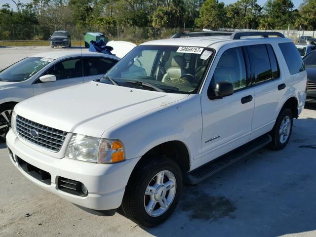 1FMZU63K45UA90499 - 2005 FORD EXPLORER X WHITE photo 2