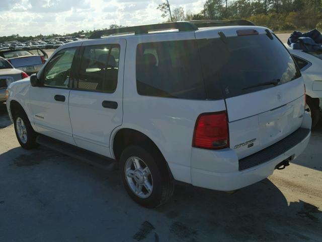 1FMZU63K45UA90499 - 2005 FORD EXPLORER X WHITE photo 3