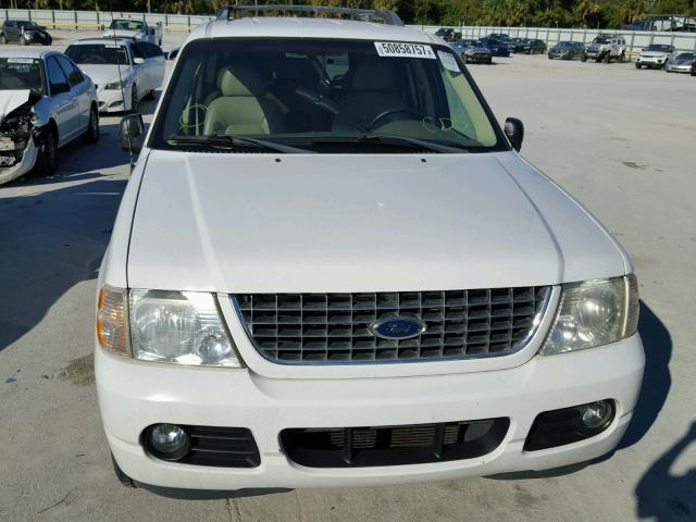 1FMZU63K45UA90499 - 2005 FORD EXPLORER X WHITE photo 9